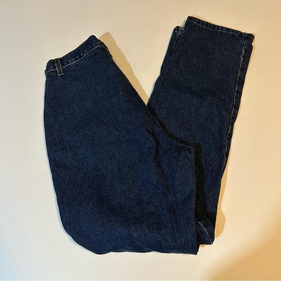 Vtg Rockies Long Rise Denim Jeans Dark Wash High Waist Sz 13/14 - Picture 1 of 10